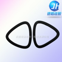 提供音響硅膠腳墊貼背3M膠三角形型硅膠墊定制