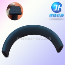 廠家生產包裹式耳機硅膠頭帶制品-建皓硅膠
